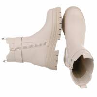 Damen Klassische Stiefeletten - beigepu