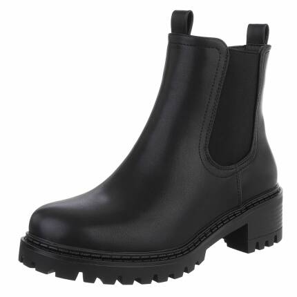 Damen Chelsea Boots - blackpu