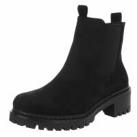Damen Chelsea Boots - blacksuede
