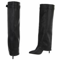 Damen High-Heel Stiefel - blackpu