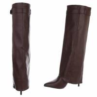 Damen High-Heel Stiefel - winepu