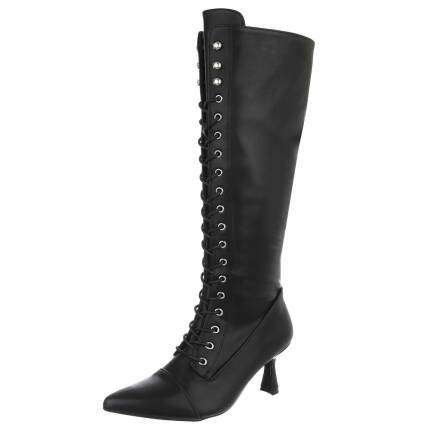 Damen Schnürstiefel - blackpu