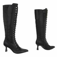 Damen Schnürstiefel - blackpu