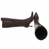Damen Schnürstiefel - brownpu