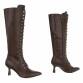 Damen Schnürstiefel - brownpu