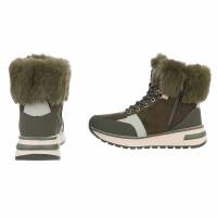 Damen Schnürstiefeletten - green