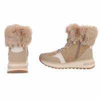 Damen Schnürstiefeletten - khaki