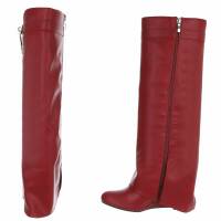 Damen High-Heel Stiefel - red