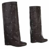 Damen High-Heel Stiefel - brown