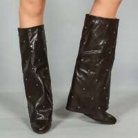 Damen High-Heel Stiefel - brown