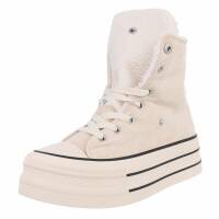 Damen High-Sneakers - beige