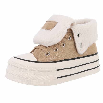 Damen High-Sneakers - khaki