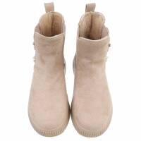 Damen Chelsea Boots - beige