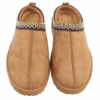 Damen Pantoletten - camel