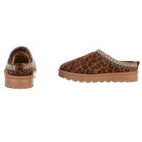 Damen Pantoletten - leopard