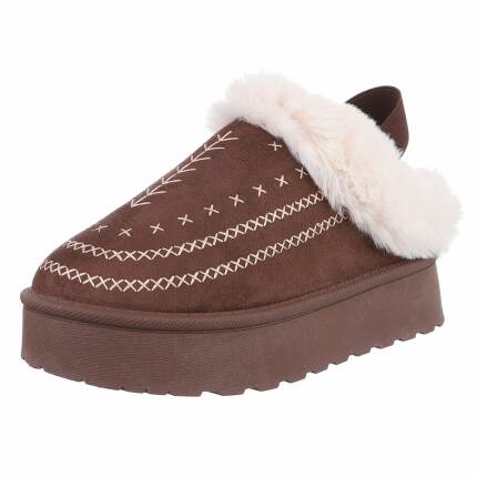 Damen Pantoletten - brown