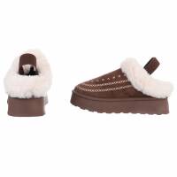 Damen Pantoletten - brown