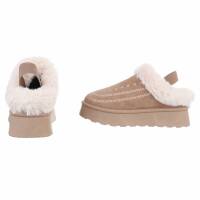 Damen Pantoletten - khaki