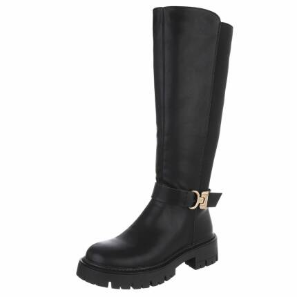 Damen Klassische Stiefel - blackpu