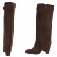 Damen High-Heel Stiefel - brownsuede