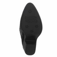 Damen Western- & Bikerboots - blacksuede