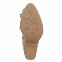 Damen Western- & Bikerboots - khakisuede