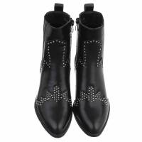 Damen Western- & Bikerboots - blackpu