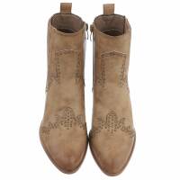 Damen Western- & Bikerboots - khakipu