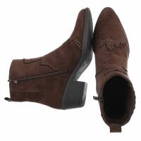 Damen Western- & Bikerboots - brownsuede