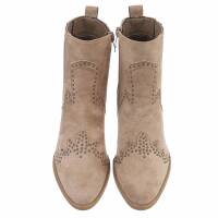 Damen Western- & Bikerboots - khakisuede