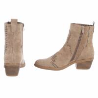 Damen Western- & Bikerboots - khakisuede