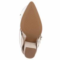 Damen High-Heel Stiefel - beigepu