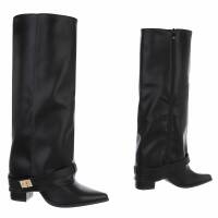 Damen High-Heel Stiefel - blackpu