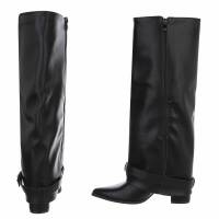 Damen High-Heel Stiefel - blackpu