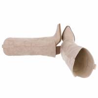 Damen Western- & Bikerboots - beige