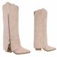 Damen Western- & Bikerboots - beige