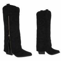 Damen Western- & Bikerboots - black