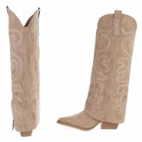 Damen Western- & Bikerboots - khaki