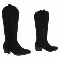 Damen Western- & Bikerboots - black