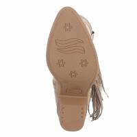 Damen Western- & Bikerboots - khaki