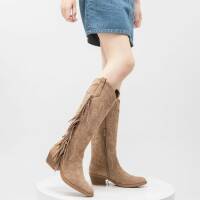 Damen Western- & Bikerboots - khaki