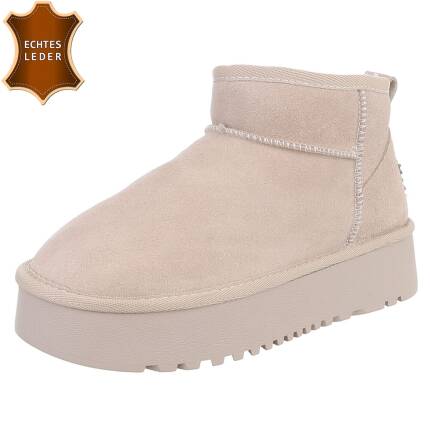 Damen Winterstiefeletten - beige