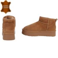 Damen Winterstiefeletten - camel
