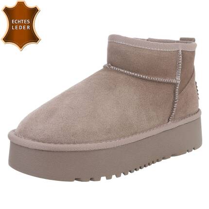 Damen Winterstiefeletten - khaki