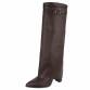Damen High-Heel Stiefel - brown