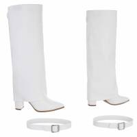 Damen High-Heel Stiefel - white