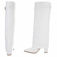 Damen High-Heel Stiefel - white