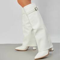 Damen High-Heel Stiefel - white
