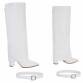 Damen High-Heel Stiefel - white