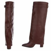 Damen High-Heel Stiefel - wine